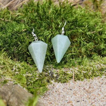 Pendientes Aventurina (Pirámide)