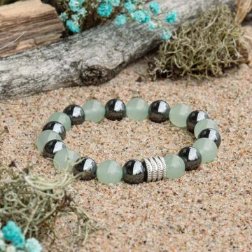Pulsera de Aventurina y Hematita