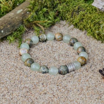 Pulsera de Venturina y Riolita