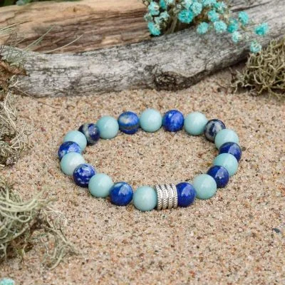 Pulsera de Amazonita y Lapislázuli