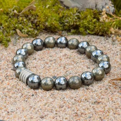 Pulsera de Pirita y Hematites