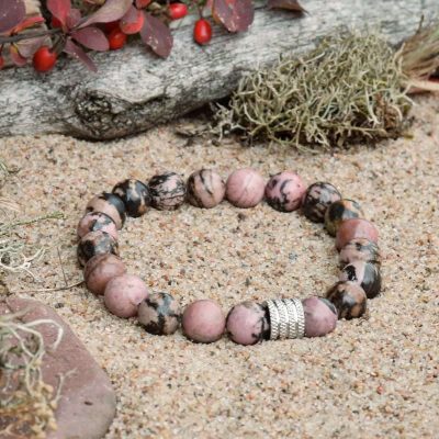 Pulsera de Rodonita