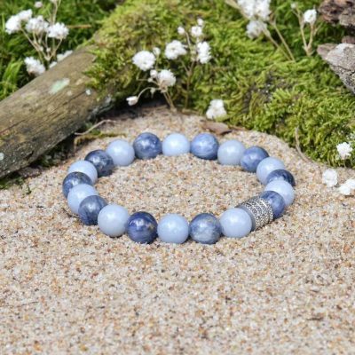 Pulsera de Angelita y Cianita
