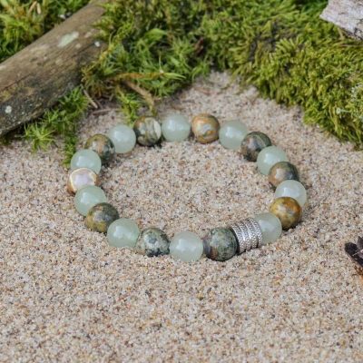 Pulsera de Aventurina y Riolita