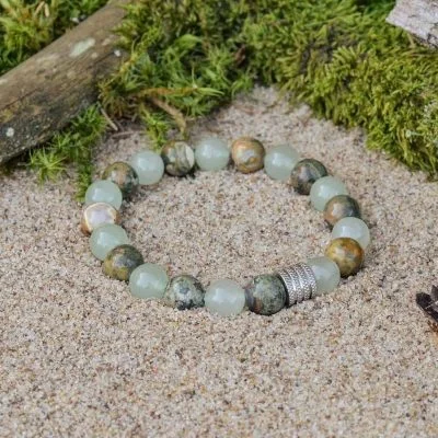 Pulsera de Aventurina y Riolita