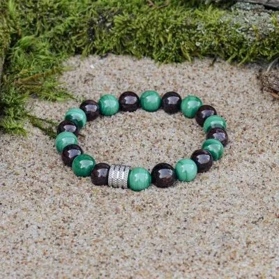 Pulsera de Malaquita y Granate