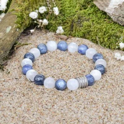 Pulsera de Selenita y Cianita